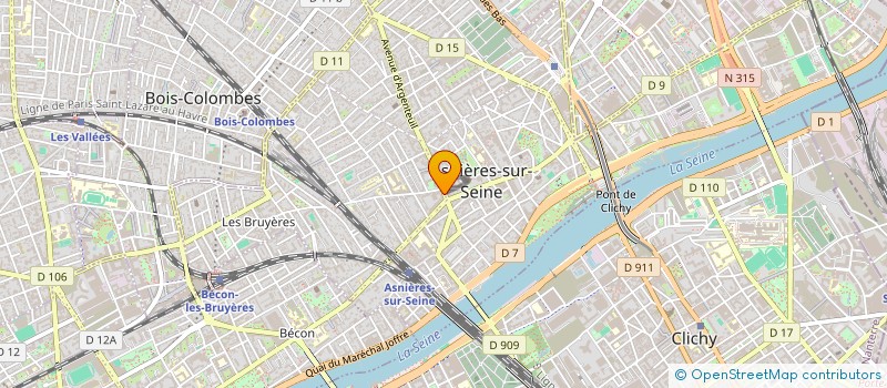 localisation de l'entreprise SARL FASHION MARKET  ASNIERES-SUR-SEINE