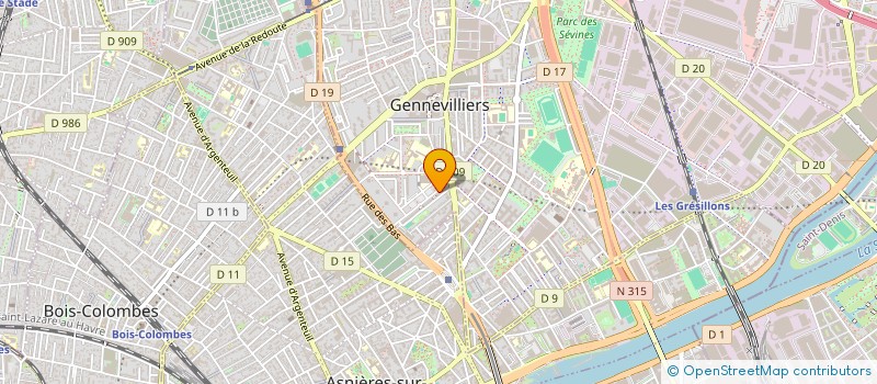 localisation de l'entreprise SARL FASO  GENNEVILLIERS