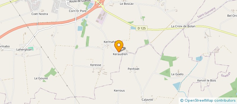 localisation de l'entreprise SARL FASTLINE à SAINT-GERAND-CROIXANVEC