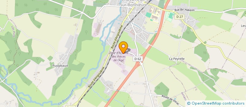 localisation de l'entreprise SARL FAUDRY-RAFFIN à CHASSENEUIL-SUR-BONNIEURE