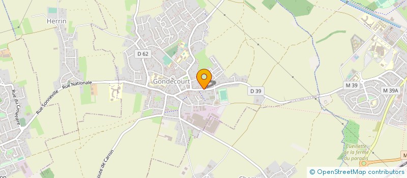 localisation de l'entreprise SARL FAUQUENOY à GONDECOURT