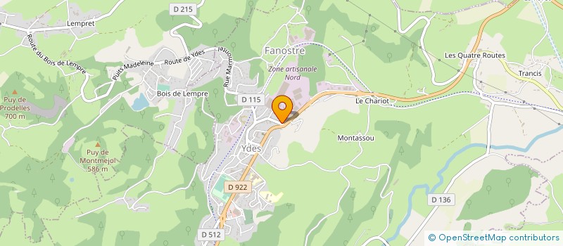 localisation de l'entreprise SARL FAURIE ET FILS à YDES