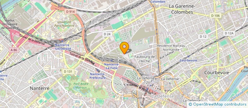 localisation de l'entreprise SARL FAUSTO LSP  NANTERRE