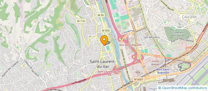 localisation de l'entreprise SARL FAYET YANNICK  SAINT-LAURENT-DU-VAR