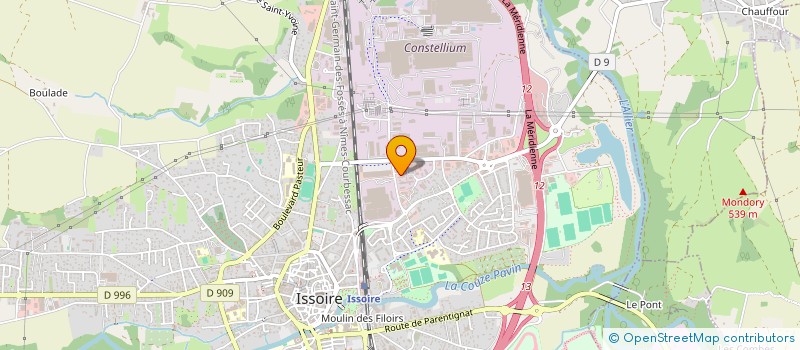 localisation de l'entreprise SARL FBBT  ISSOIRE