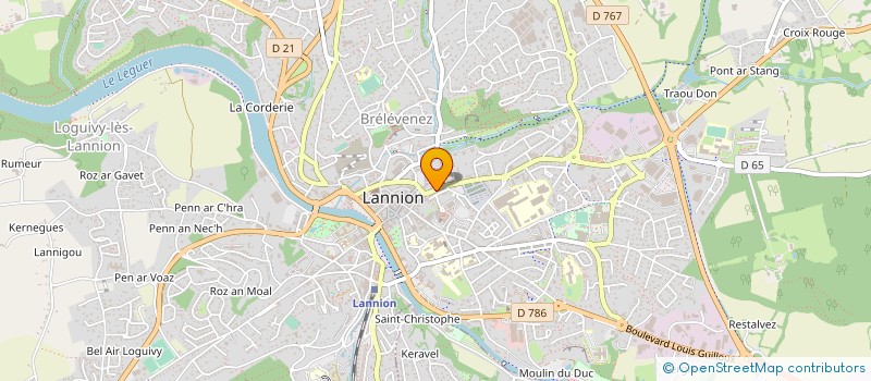 localisation de l'entreprise SARL FD2HPM à LANNION
