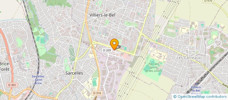 localisation de l'entreprise SARL FE  VILLIERS-LE-BEL