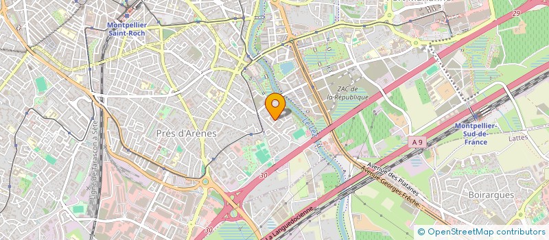 localisation de l'entreprise SARL FEDRA à MONTPELLIER