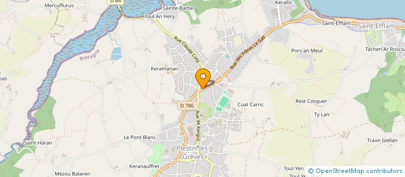 localisation de l'entreprise SARL FEGEANT MARTIAL  PLESTIN-LES-GREVES