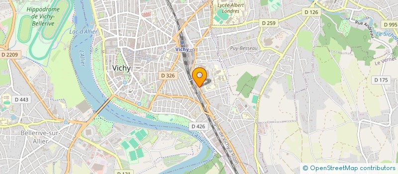 localisation de l'entreprise SARL FEILDEL YANNICK  VICHY