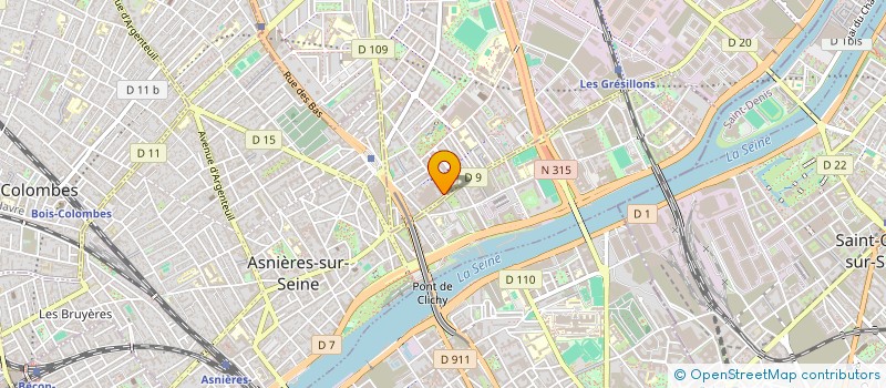 localisation de l'entreprise SARL FELINA  GENNEVILLIERS