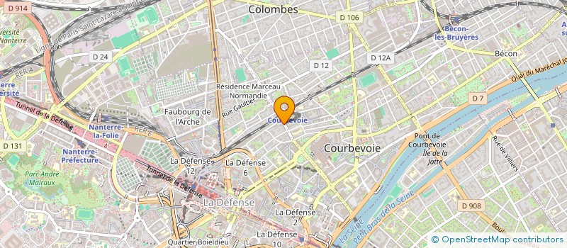 localisation de l'entreprise SARL FELINDA à COURBEVOIE