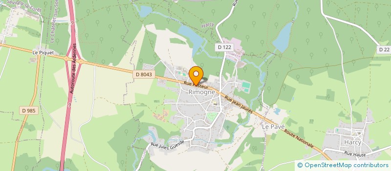 localisation de l'entreprise SARL FENAT  RIMOGNE