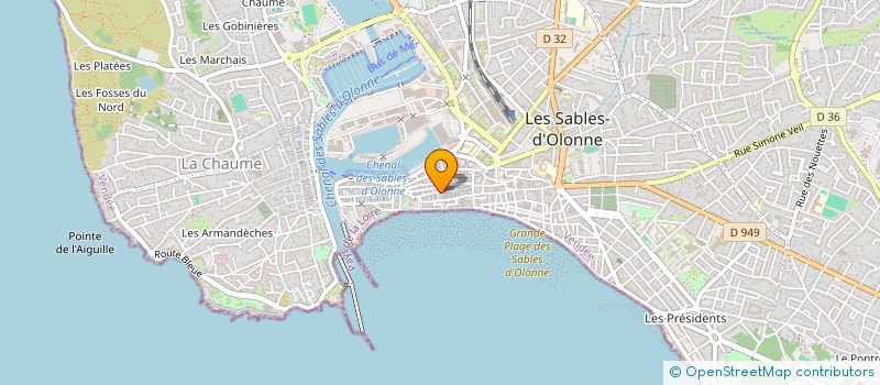 localisation de l'entreprise SARL FERAND à LES SABLES D'OLONNE