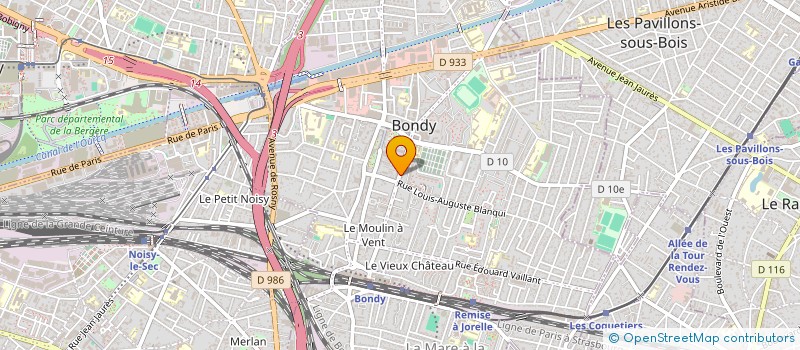localisation de l'entreprise SARL FERCO à BONDY