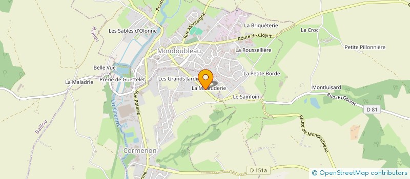 localisation de l'entreprise SARL FERCOQ  CORMENON