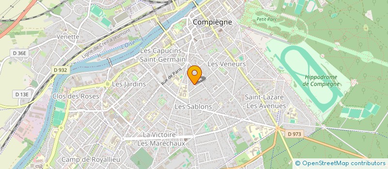 localisation de l'entreprise SARL FERLU SABLONS  COMPIEGNE