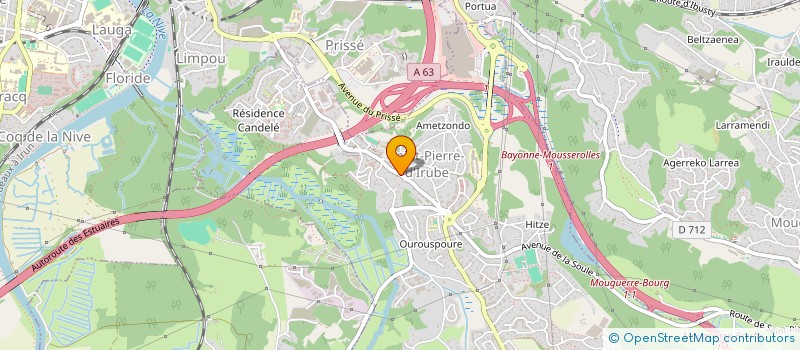 localisation de l'entreprise SARL FERMAFRANCE  SAINT-PIERRE-D'IRUBE