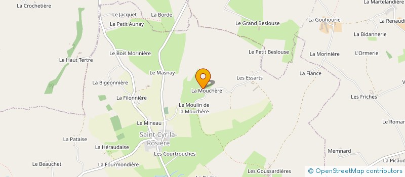 localisation de l'entreprise SARL FERME DE LA MOUCHERE à SAINT-CYR-LA-ROSIERE
