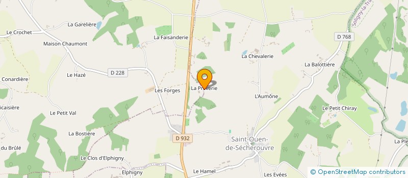 localisation de l'entreprise SARL FERME DE PLANCHES à SAINT-OUEN-DE-SECHEROUVRE