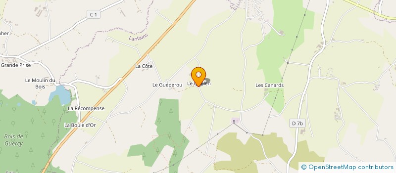 localisation de l'entreprise SARL FERME DU QUELEN  LANFAINS