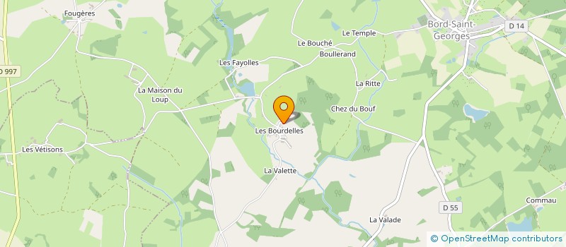 localisation de l'entreprise SARL FERME EQUESTRE DES BOURDELLES à BORD-SAINT-GEORGES