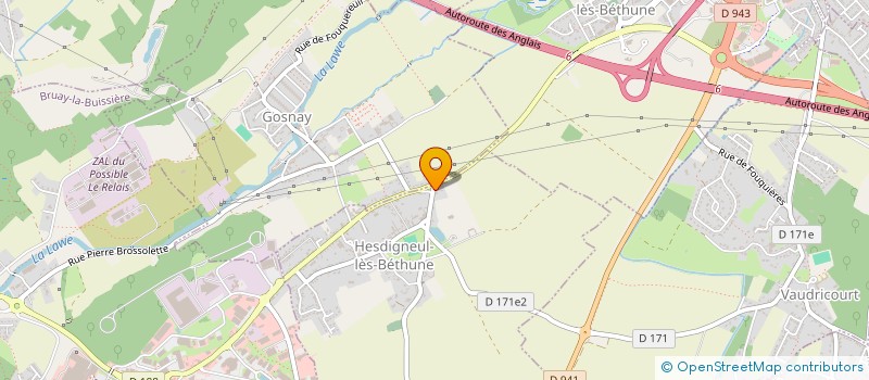 localisation de l'entreprise SARL FERMETURE ISOLATION à HESDIGNEUL-LES-BETHUNE