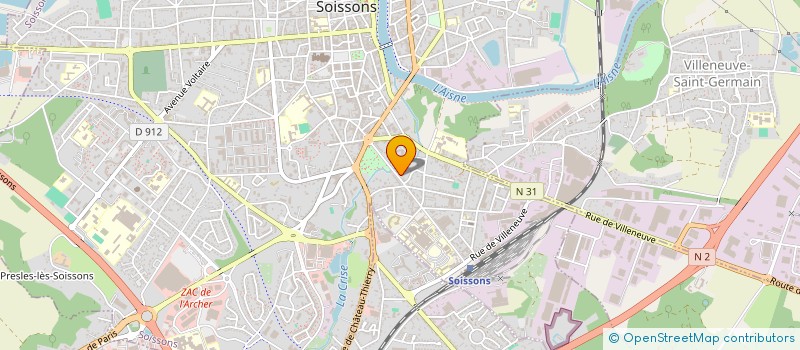 localisation de l'entreprise SARL FERMETURES AXONAISES à SOISSONS