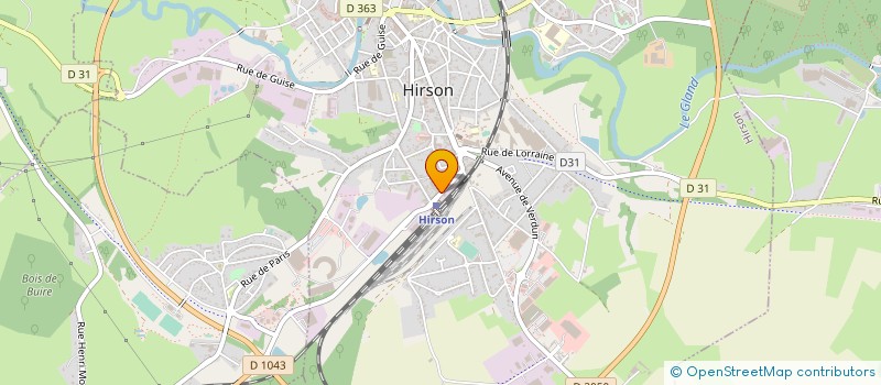 localisation de l'entreprise SARL FERMETURES CONFORT  HIRSON