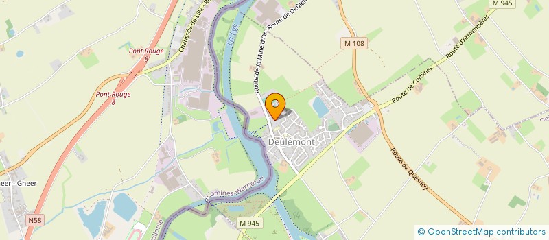 localisation de l'entreprise SARL FERMETURES CONFORT  DEULEMONT