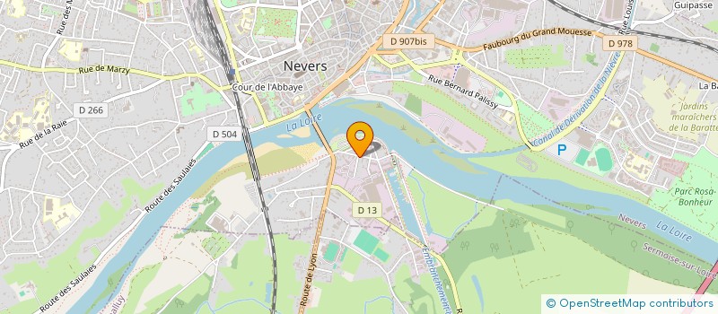 localisation de l'entreprise SARL FERMETURES ET VERANDAS DU CENTRE à NEVERS