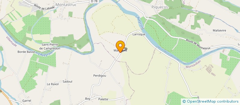 localisation de l'entreprise SARL FERNANDES à PIQUECOS