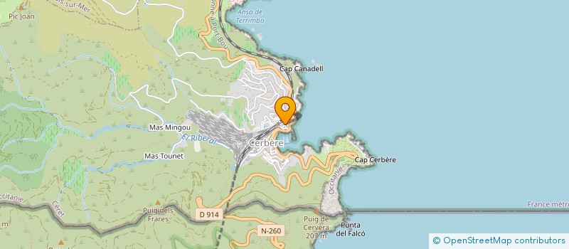 localisation de l'entreprise SARL FERNANDO ROQUE à CERBERE