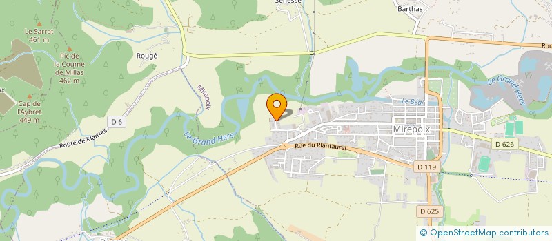 localisation de l'entreprise SARL FERRAND PHILIPPE ET FILS à MIREPOIX