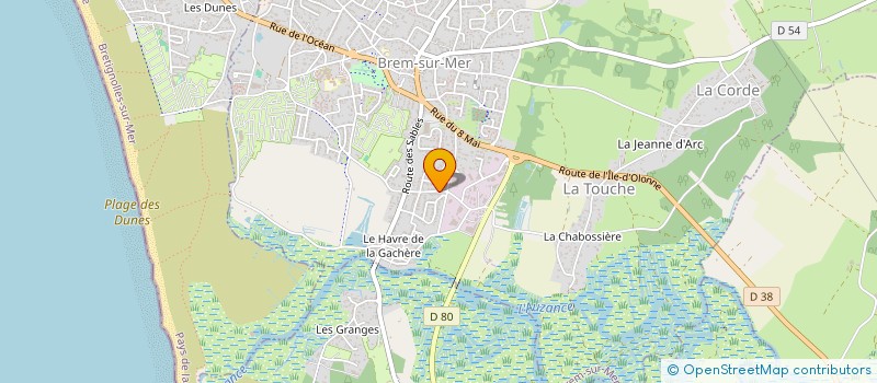 localisation de l'entreprise SARL FERRARI à BREM-SUR-MER
