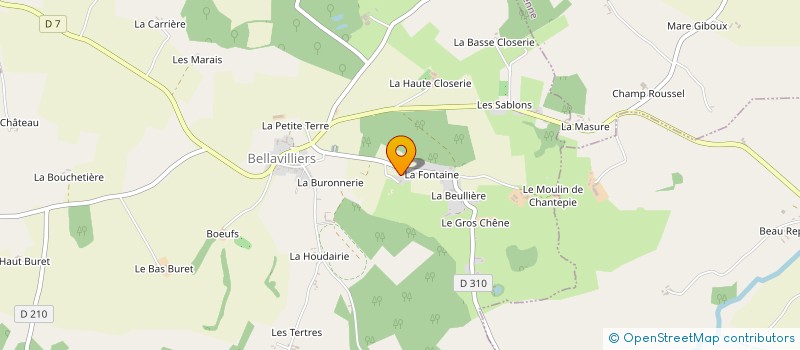 localisation de l'entreprise SARL FERRE DAVID à BELLAVILLIERS