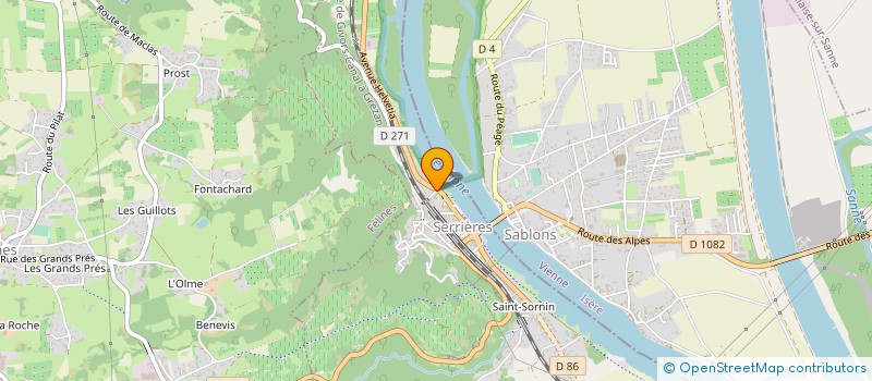 localisation de l'entreprise SARL FERREIN ET FILS à SERRIERES