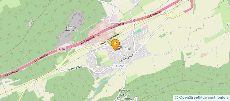 localisation de l'entreprise SARL FERREY GRAPHIC IMPRIMERIE  MARCHAUX-CHAUDEFONTAINE