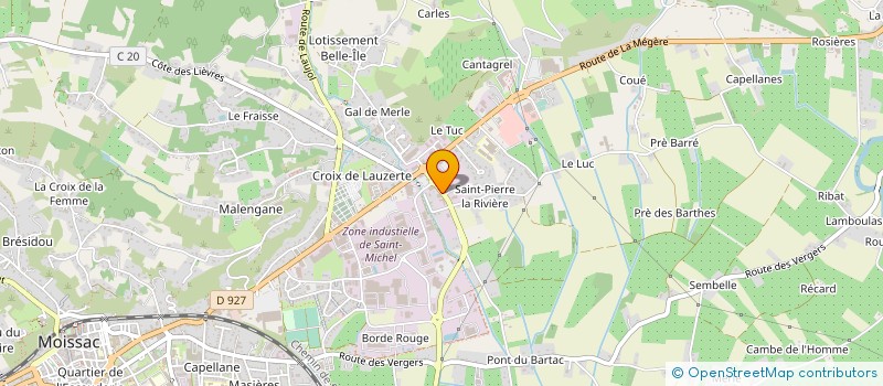 localisation de l'entreprise SARL FERRIERES THERMELEC à MOISSAC