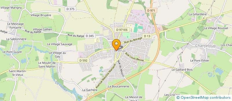 localisation de l'entreprise SARL FEUILLET COSTENTIN  BREHAL