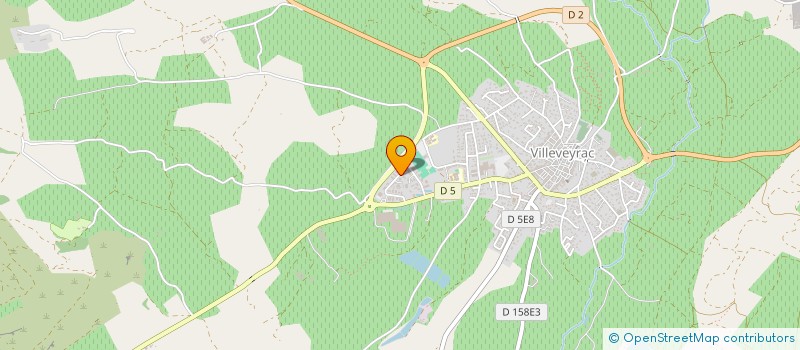 localisation de l'entreprise SARL FG PRODUCTION  VILLEVEYRAC