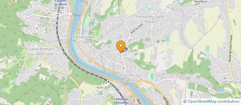 localisation de l'entreprise SARL FI PEINTURE  FONTAINES SUR SAONE