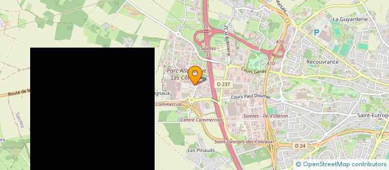 localisation de l'entreprise SARL FIDALBI  SAINTES