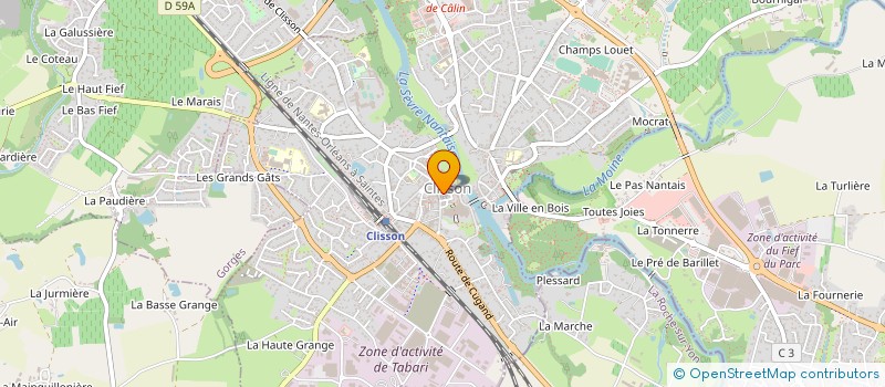 localisation de l'entreprise SARL FIGARO  CLISSON