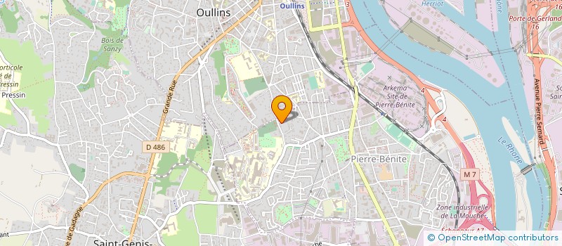 localisation de l'entreprise SARL FIGLIOLINI ET FILS à OULLINS-PIERRE-BENITE