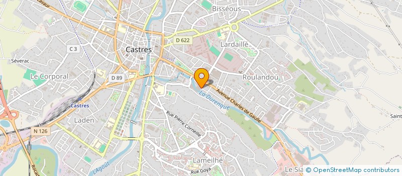 localisation de l'entreprise SARL FILATURE VIGUIER à CASTRES