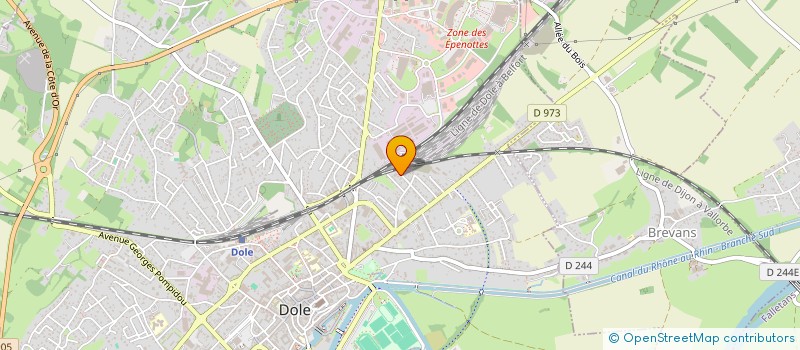 localisation de l'entreprise SARL FILIPPI à DOLE
