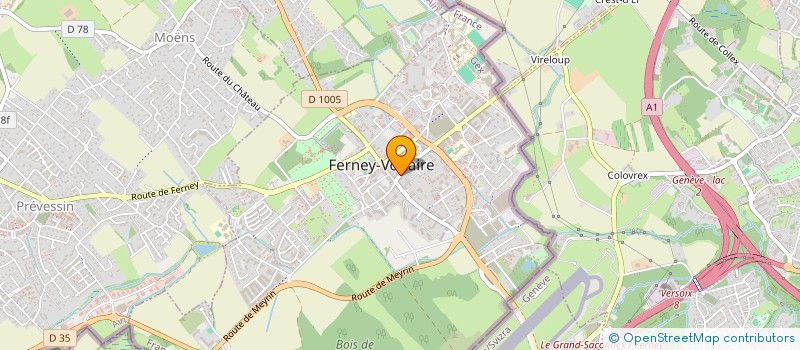 localisation de l'entreprise SARL FILROZ à FERNEY-VOLTAIRE
