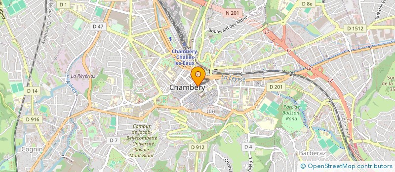 localisation de l'entreprise SARL FINANCE à CHAMBERY