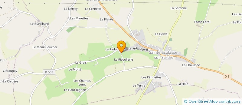 localisation de l'entreprise SARL FIQUET CARRELAGE à SAINTE-SCOLASSE-SUR-SARTHE